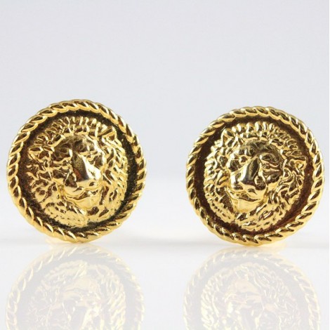 cercei Gianni Versace. clips. gold plated. Italia